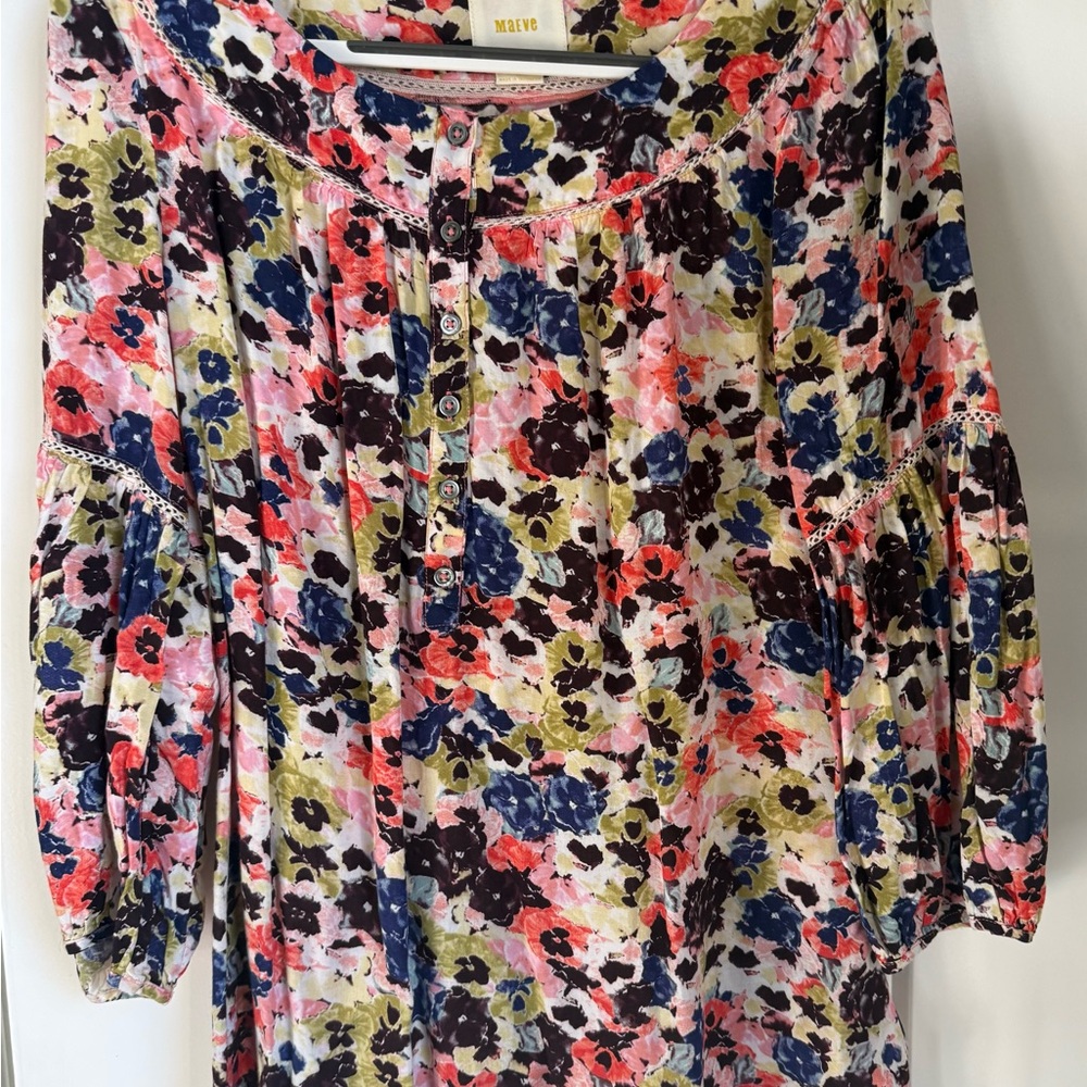 Maeve Anthropologie Floral Women's Top - Multicolor